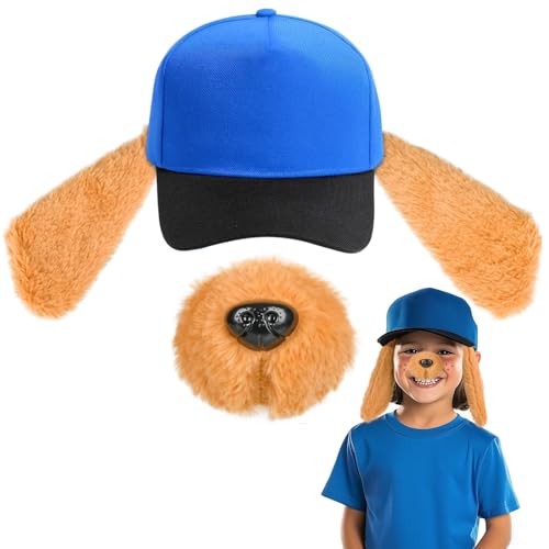 iZoeL Karneval Hundekostüm Erwachsene Kinder, Hundeohren...