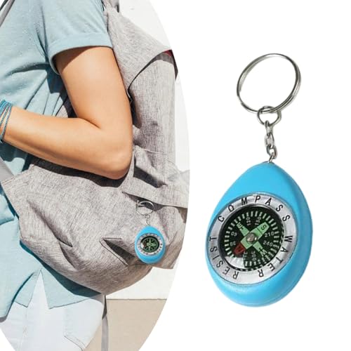Brújula llavero multicolor para camping y senderismo miniatura 2
