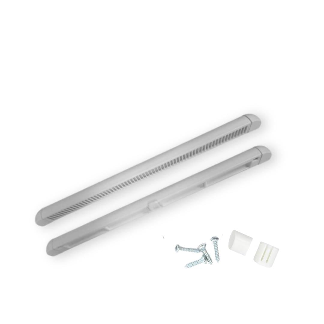 Trickle Slot Vents Window Ventilation – Real PVC Plastic Air Vent Covers, 300mm / 400mm (White, 400mm)