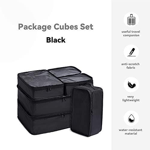 Abshoo PCS001 6 Set Travel Packing Cubes Luggage Organizers thumb #1