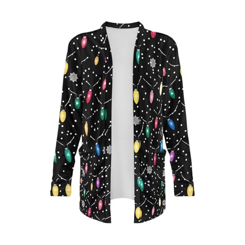 Image of Womens Open Fron Cardigan Sweaters Long Sleeve Tops Daily Coats