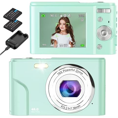 Digitalkamera, Bofypoo Fotokamera Autofokus 32G Karte FHD 1080P 48MP Cover