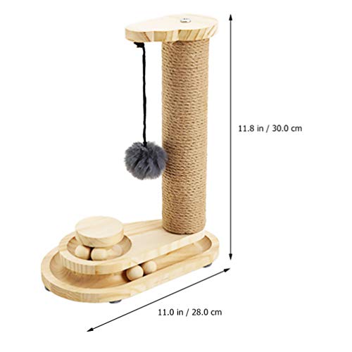 Balacoo Bola de Gato Arranhador Bolas de Pelúcia Penduradas Brinquedo de Gato Redondo Bonito Pegador