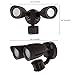 Satco 65/713 Dual Bullet-Head Security Flood Light, with Motion Sensor, 3000K, Bronze