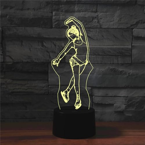 Lámpara de Mesa Noche 3D Ilusión con Control Remoto USB LED miniatura 3
