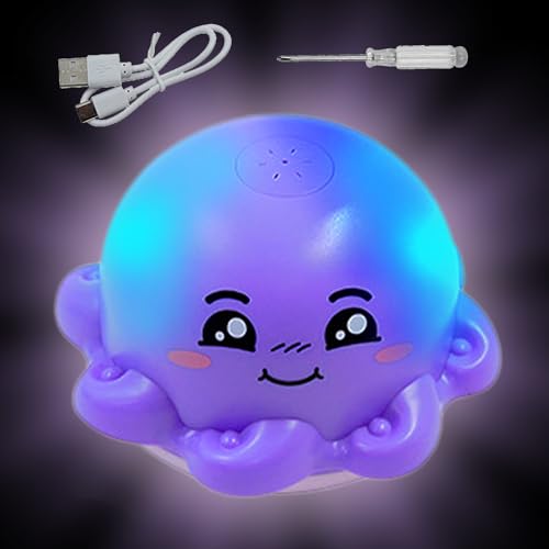Jouet de douche poulpe LED lumineuse interactif pour le bain des enfants
