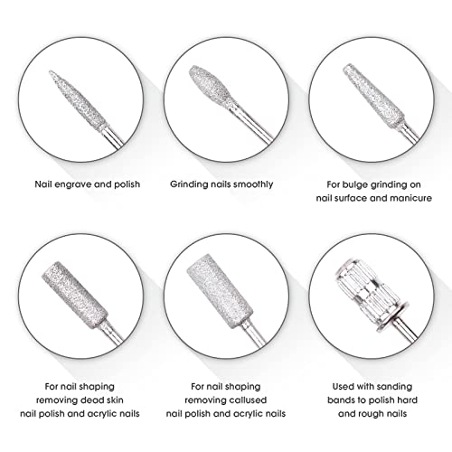 Namolit Kit de polimento de unhas elétrico 16000 RPM Caneta de broca de unhas Manicure Pedicure Mach