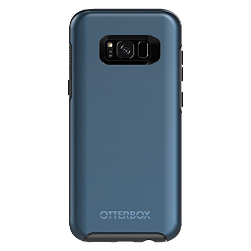 OTTERBOX Symmetry Series for Samsung Galaxy S8+ - Frustration FRĒe Packaging - Coral Blue (Black/Coral Blue Metallic)