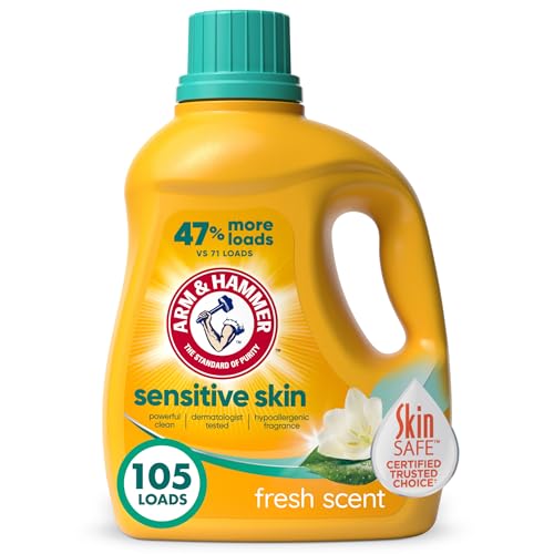 Gentle Scented Arm & Hammer Laundry Detergent for Sensitive Skin - 105 Loads