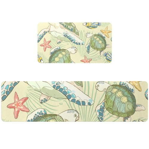Tapis de cuisine antidérapants lavables pour sol propre et sec - 2