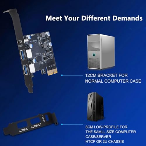 Tarjeta PCIe a USB 3.0 soluciona la falta de puertos con carga rápida tipo C para escritorio 6