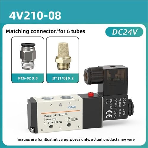 Electrovanne pneumatique 4V210-08 évite les pannes de pression sur machine
