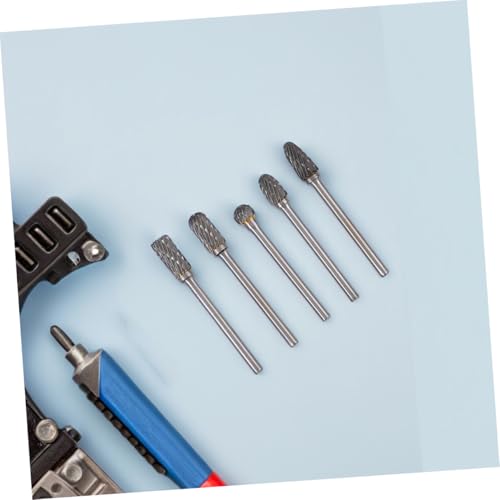 Veemoon 10Pcs Burrs rotativos carburo tungsteno alta velocidad miniatura 5