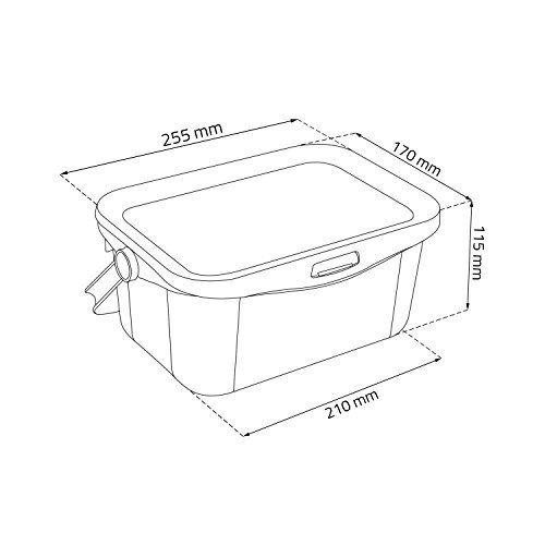 CURVER Leckerli- und Futterdose für Tiere, 3 l, Hund & Katze, 25,7 x 17,7 x 11,3 cm, Weiß