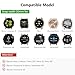 FINTIE 20mm Metal Bands Compatible with Garmin Vivoactive 6/5/3/3 Music, Venu Sq/Venu 2 Plus, Forerunner 55/165/245/645, Samsung Galaxy Watch 42mm/Active 2 1, Black
