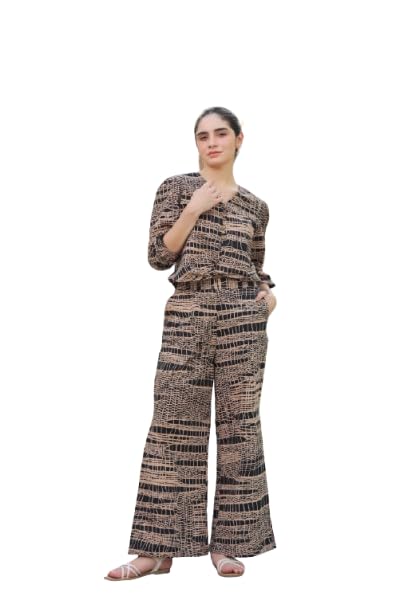 Women's Pure Cotton Black Co-ord Set-image-10