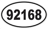 US Decal, Inc. Number 92168 Oval Sticker