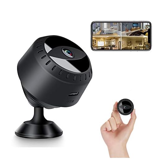 Mini Spy Hidden Camera, LONOVE 1080P Full HD Wireless WiFi Security Video Camera with Night Vision and Motion Detection, Portable Tiny Nanny Cam with Monitor Phone App for Car Indoor Outdoor Home