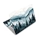 PLIGREAT Misty Forest Laptop Haut Aufkleber Aufkleber Passend für 12 13 13,3 14 15 Zoll Laptop Universal Abnehmbares Vinyl Notebook Landschaft Malerei Kunst Schutz Netbook PC Abdeckung Aufkleber