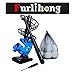 Furlihong 380BH Baseball Pitching Machine, Battery Powered, Angle Adjustable, Comes with Bat and One Dozen Training Balls, for Kids and Beginner