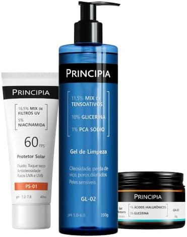 Principia Kit Rotina Essencial Gel hidratante GH-01 + Protetor So...