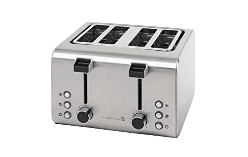 Tarrington House TA4170N - Tostadora para 4 rebanadas (1600 W, función de descongelación, repostería e interrupción, compartimento para migas, grado de tostado ajustable, almacenamiento de cables) Cover