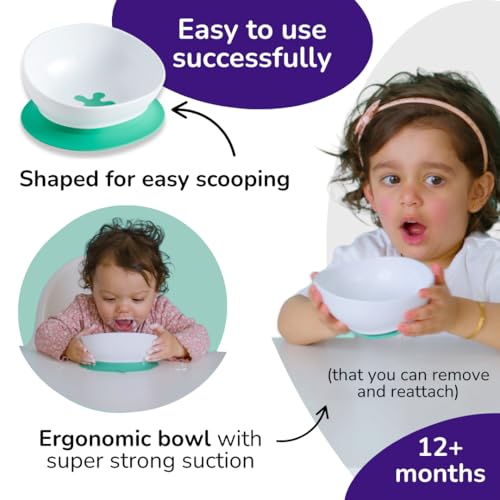 doddl Bol 2-en-1 au repas de bébé pour une table propre