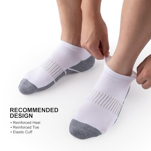 COOVAN Socks for Men Athletic Low Cut Sock with 12 Pairs,Ankle Socks Men Cushion 12 Pack Running Casual Sock4