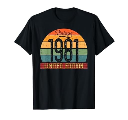 Camisa de edición Limitada Vintage 1981 40 yo Retro 40 Camiseta | Ya disponible en tu tienda friki favorita! En mundofriki.es!