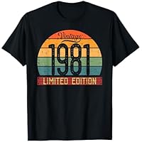 Camisa de edición Limitada Vintage 40 yo Retro 40 Camiseta