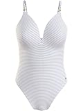 Tommy Hilfiger Damen Badeanzug Moulded Cup One Piece Gr. XL Weiß UW0UW02883YBR