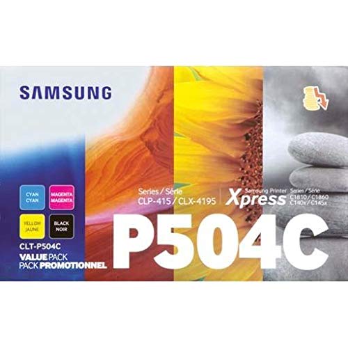 Samsung Multi Colour Laser Toner Cartridge Value Pack, 2 Toner Cartridges, Compatible with Samsung CLP-415N/CLP-415NW, CLX-4195FN/CLX-4195FW, Xpress SL-C1810W/SL-C1860FW