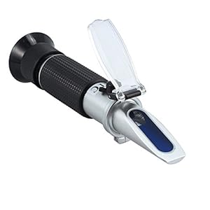 Brix Refractometer voor Homebrew Beer Wort, RGBS Dual Scale Automatische Temperatuurcompensatie 0-32% Soortelijk…