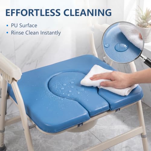 Intercare Bedside Commode Toilet,Extra-Wide Portable Potty for Adults 800lb by Intercare - Image 7