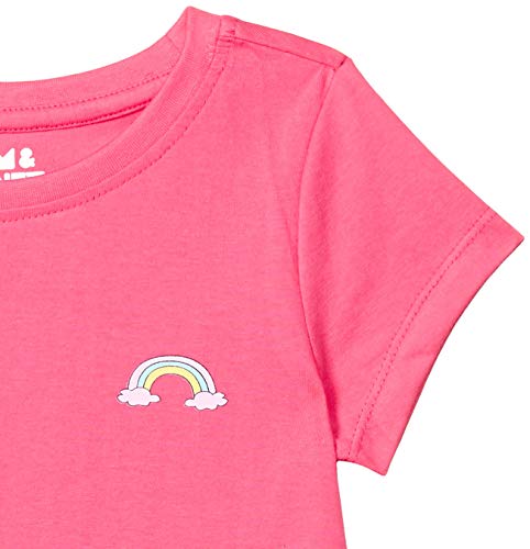 Image of Amazon Brand - Jam & Honey Girls 100% Cotton Printed Half Sleeves Regular Fit T-Shirt (Pack of 2)