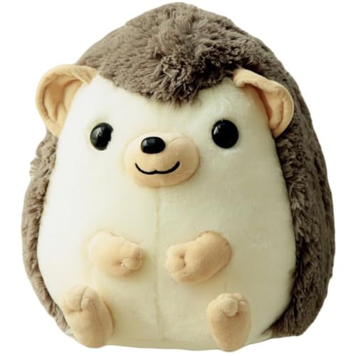 Ryttir 13.8 Inch Chubby Big Hedgehog Stuffed Animal, Adventure Stuffed Hedgehog Plush Toy, Brave Boy's and Girl's Room Decor, Funny Hedgehogs Gift for Kids and Women