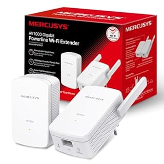 MERCUSYS MP510 KIT V2 Powerline Kit Homeplug AV2 jusqu'à 1000 Mbps et Wi-Fi 300 Mbps, port Gigabit LAN, Plug and Play, compatible avec tous les routeurs, technologie Powerline