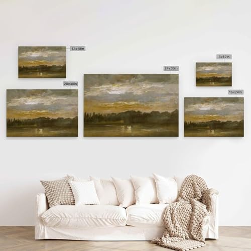 Impression murale J.C. Dahl peinture romantique salon chic - 2