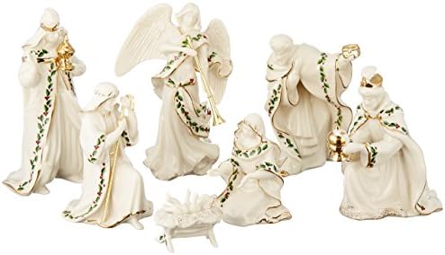 Lenox 806053 Holiday 7-Piece Mini Nativity Set, Ivory