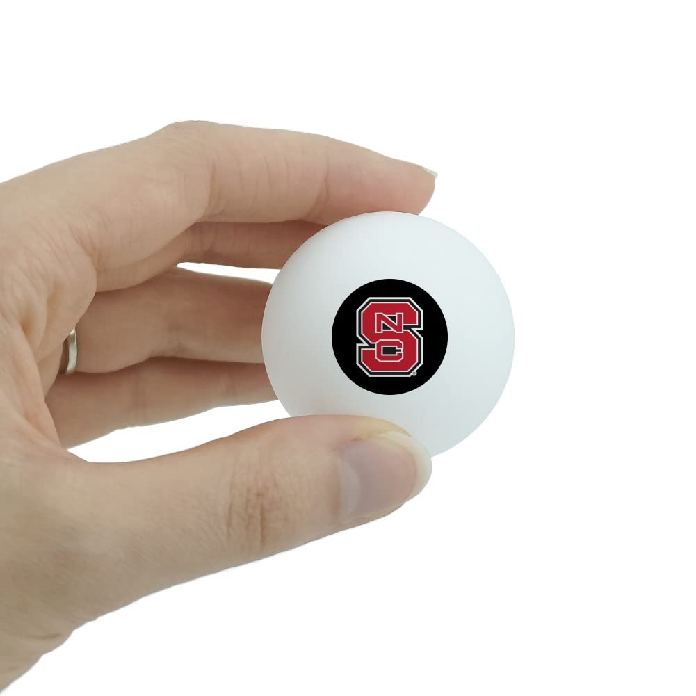 GRAPHICS & MORE NC State Secondary Logo Novelty Table Tennis Ping Pong Ball 3 Pack