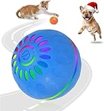 HurtSong Interactive Dog Ball Toys Electric Automatic Moving Dog Toys to Keep Them Busy Rechargeable Smart Rolling for Dog Enrichment & Stimulation(Blue)