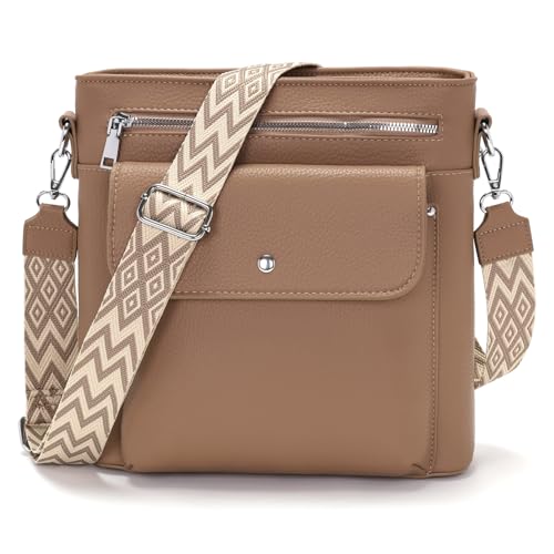 YISUOHOOM Borsa Donna Grande Borsa Lavoro Donna Borsa a Spalla Donna Borsa Tote Donna Borse Tracolla Cachi