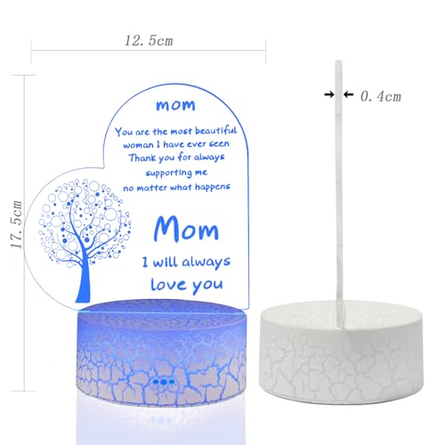 Image of Rarasy Gifts for Mothers: Thanksgiving, Birthday, Mother's Day - 3D Night Lights for Room Decoration