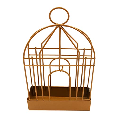 ZONADAH Retro Birdcage Mosquito Coil Holder Metal Mosquito Coil Stand Mosquito-Repellent Incense Holder for Indoor or Outdoor Garden Balcony Camping Gold Colour - Image 4