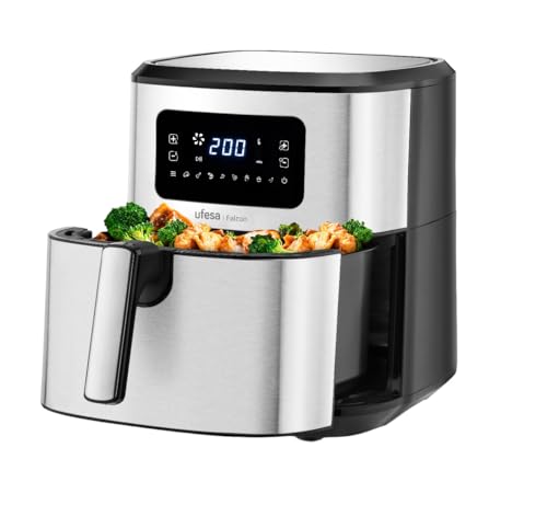 Ufesa Falcon Freidora de Aire sin Aceite de 6.5L, Inox, Tecnologí...