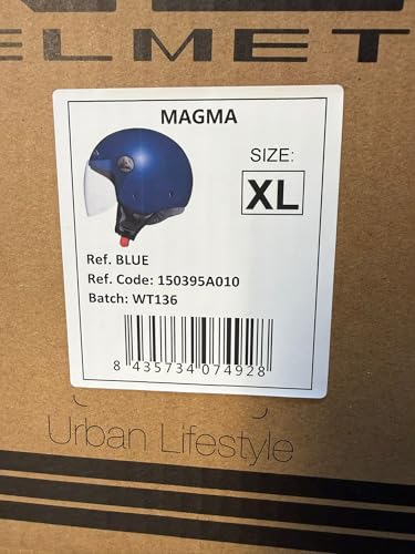Casco moto verano jet NZi Magma azul talla S para motoristas urbanos 2