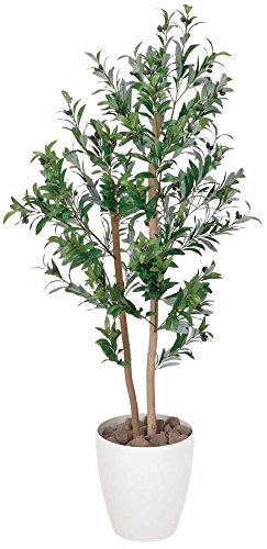 光触媒 人工観葉植物 光の楽園 オリーブ 1.2m 198A180