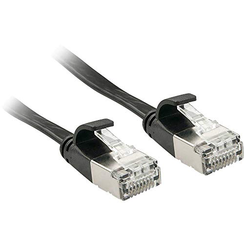 Preisvergleich Produktbild LINDY 47483 3m Cat6a U / FTP (STP) Schwarz Netzwerkkabel, 47483