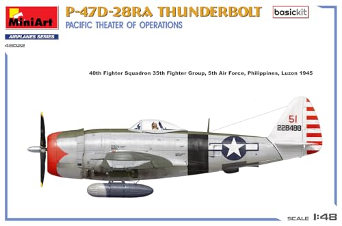 Kit MiniArt 48022 P-47D-28RA Thunderbolt à assembler échelle 1:48