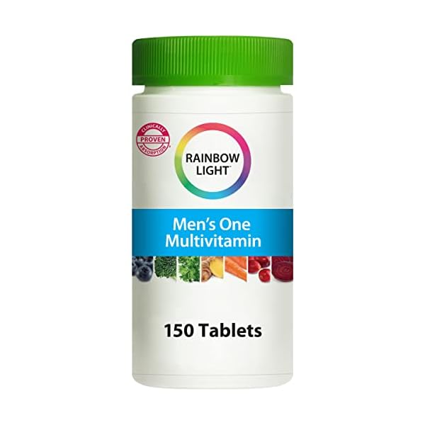 Rainbow Light Multivitamin for Men, Vitamin C, D & Zinc, Probiotics, Men's One Multivitamin Provides High Potency Immune…